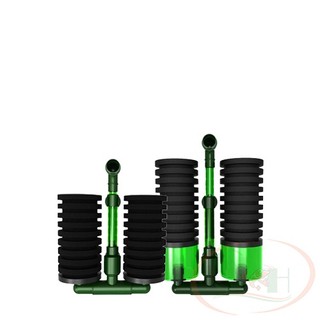Lọc vi sinh bio đôi qanvee qs-100 qs-200 qs-100a qs-200a sục khí kèm hộp chứa vật liệu lọc bể cá tép
