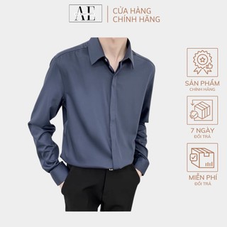Áo Sơ Mi Nam Vải Lụa, Không Nhăn Không Xù, Form Rộng Pastel Premium Phong Cách Unisex Thời Trang Atb