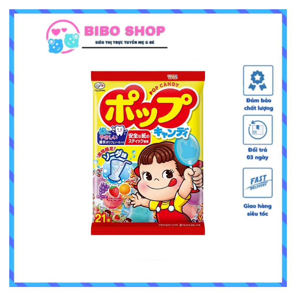 Kẹo mút trái cây Fujiya Chống sâu răng cho bé Nội Địa Nhật