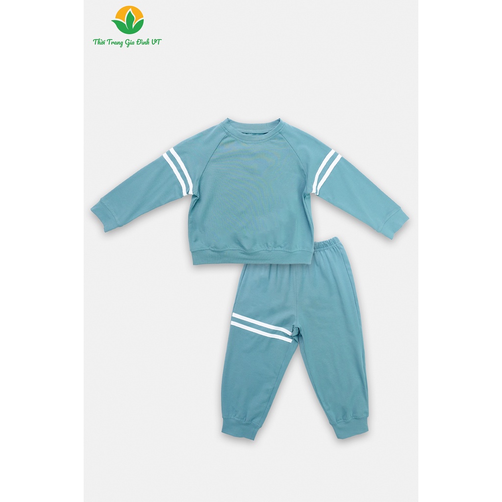 Bộ quần áo mặc nhà cho bé thu đông Việt Thắng quần dài, áo dài tay, chất Cotton - B70.2209