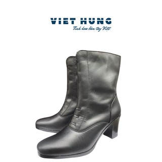 Boot nữ da bò cao cấp giày ghệt nữ mã 606c
