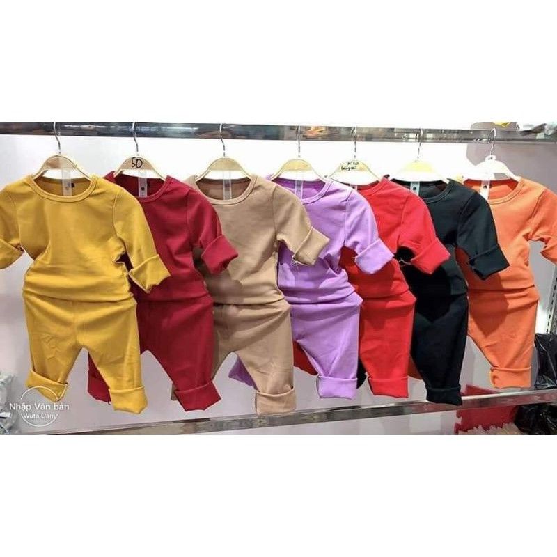 Combo 5 bộ cotton cho bé từ 6-20kg