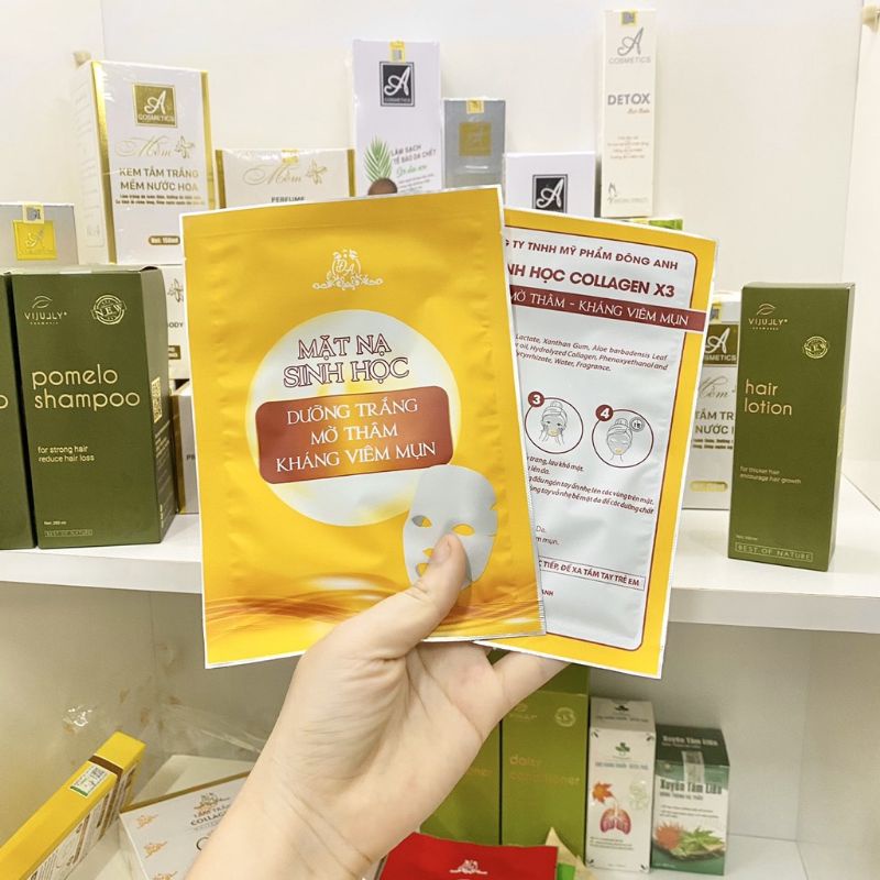 5 Miếng Mặt Nạ Sinh Học Collagen X3 Chuyên Dưỡng Trắng, Cấp Ẩm Chống Lão Hóa chính hãng 100%