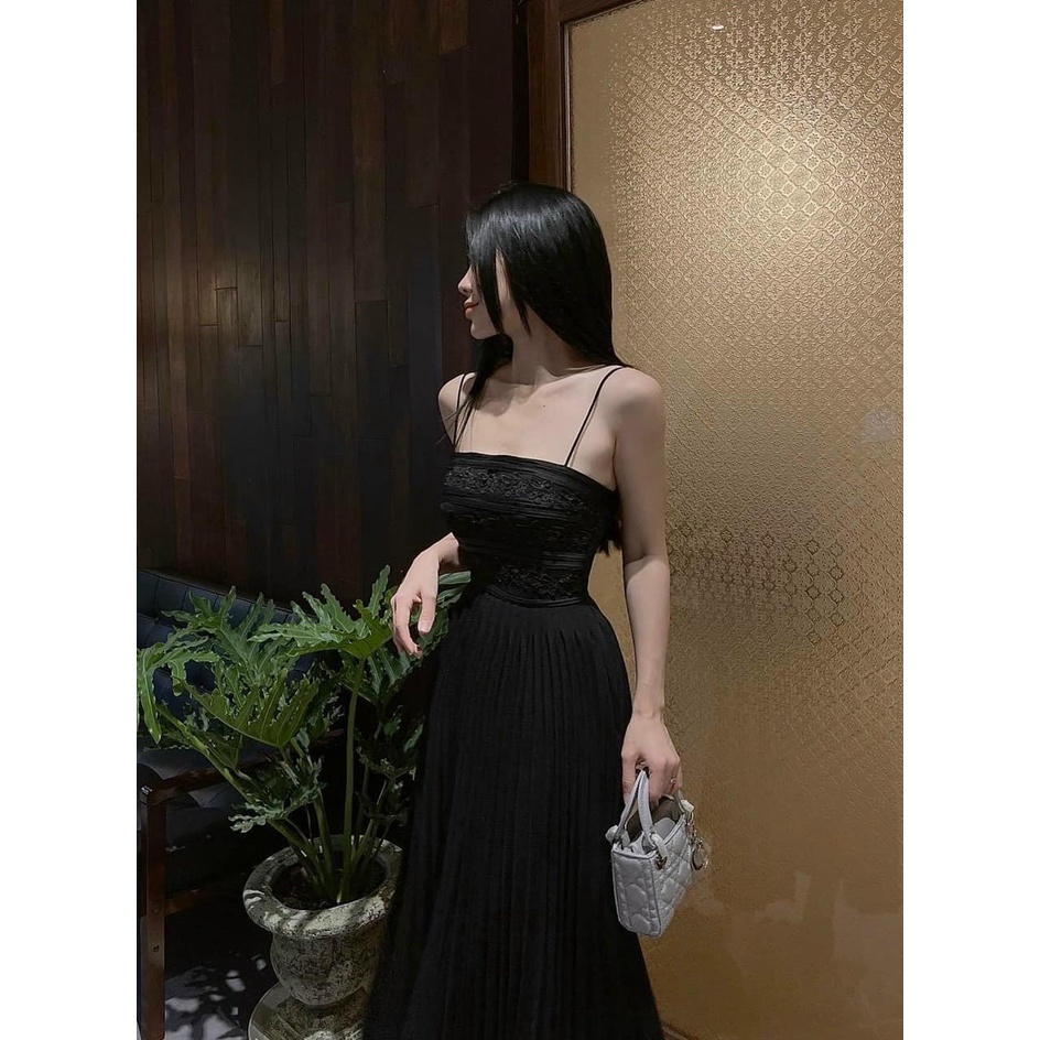 Đầm maxi 2s dập ly