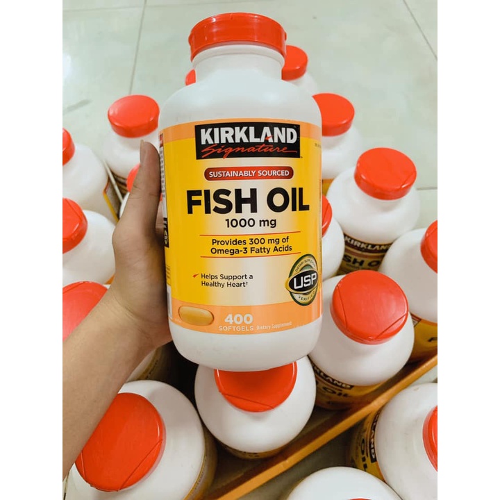Viên uống bổ sung Omega-3 Kirkland Fish Oil 400 Viên 1000mg