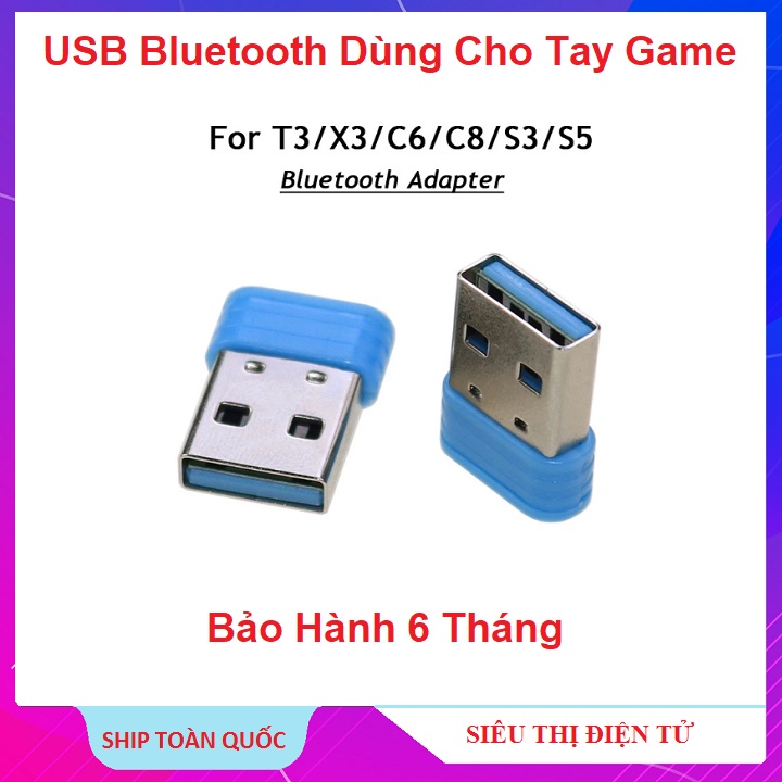 Đầu Bắt Tín Hiệu Cho Tay Cầm Game, X3/T3/V13, USB Thu Tín Hiệu Bluetooth - Cho Tay Cầm Chơi Game - Dùng Cho PC/Laptop