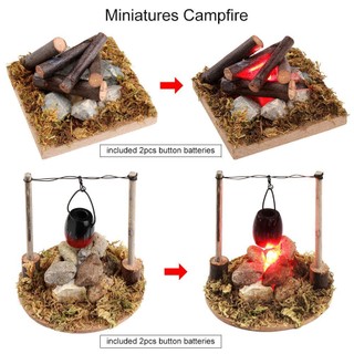 QTWOOF   Mô Hình Ngôi Nhà Gỗ Mini Trang Trí