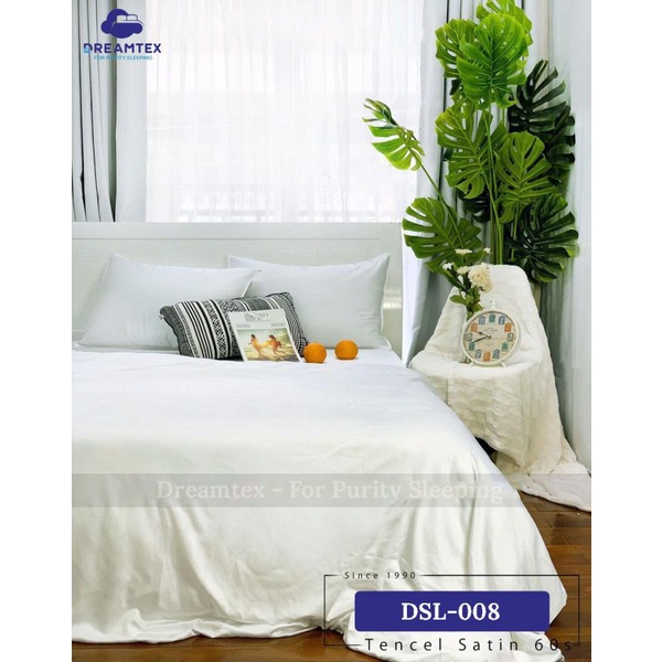 Chăn ga Tencel đơn sắc DREAMTEX không mền - CHÍNH HÃNG, CAO CẤP