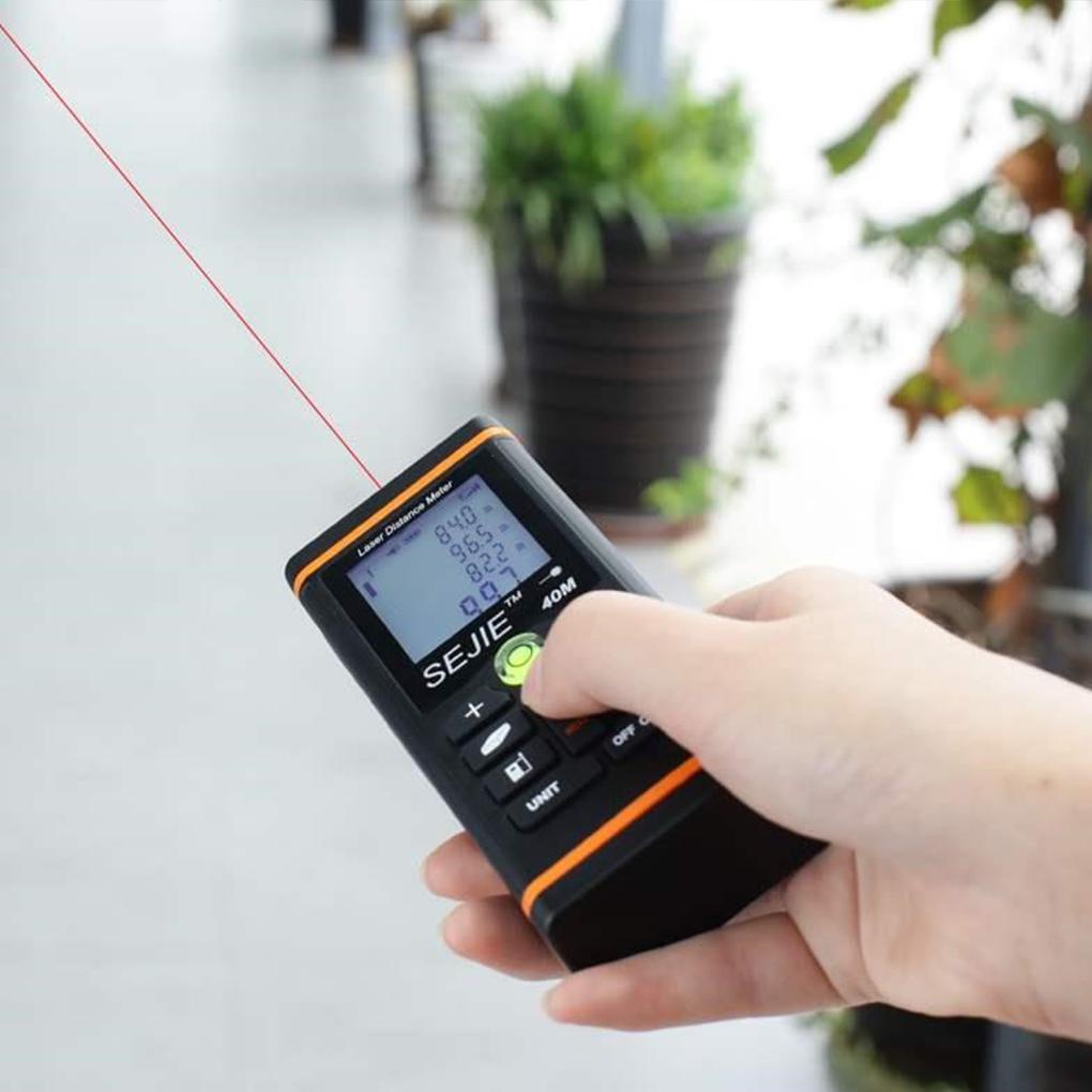 Máy Đo Khoảng Cách Kỹ Thuật Số Cầm Tay Màn Hình LCD