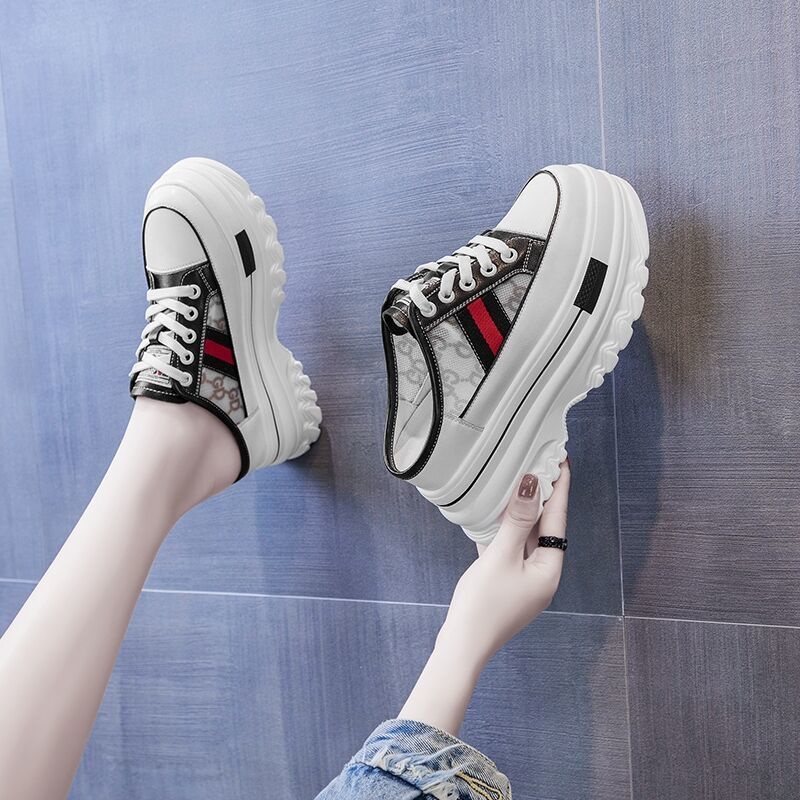 Hàng Có Sẵn Giày Tăng Chiều Cao Không Gót Dành Cho Nữ