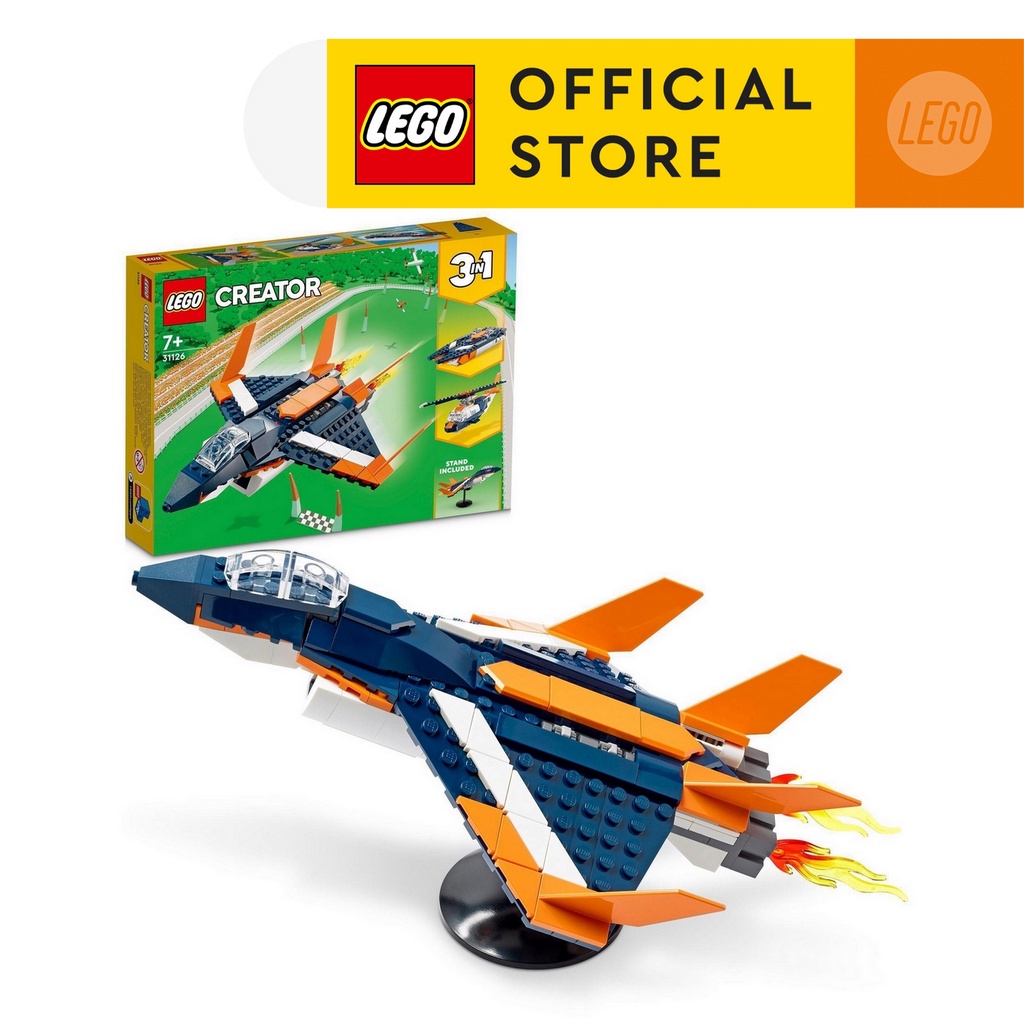 LEGO Creator 3in1 31126 Máy Bay Phản Lực Siêu Thanh (215 chi tiết)