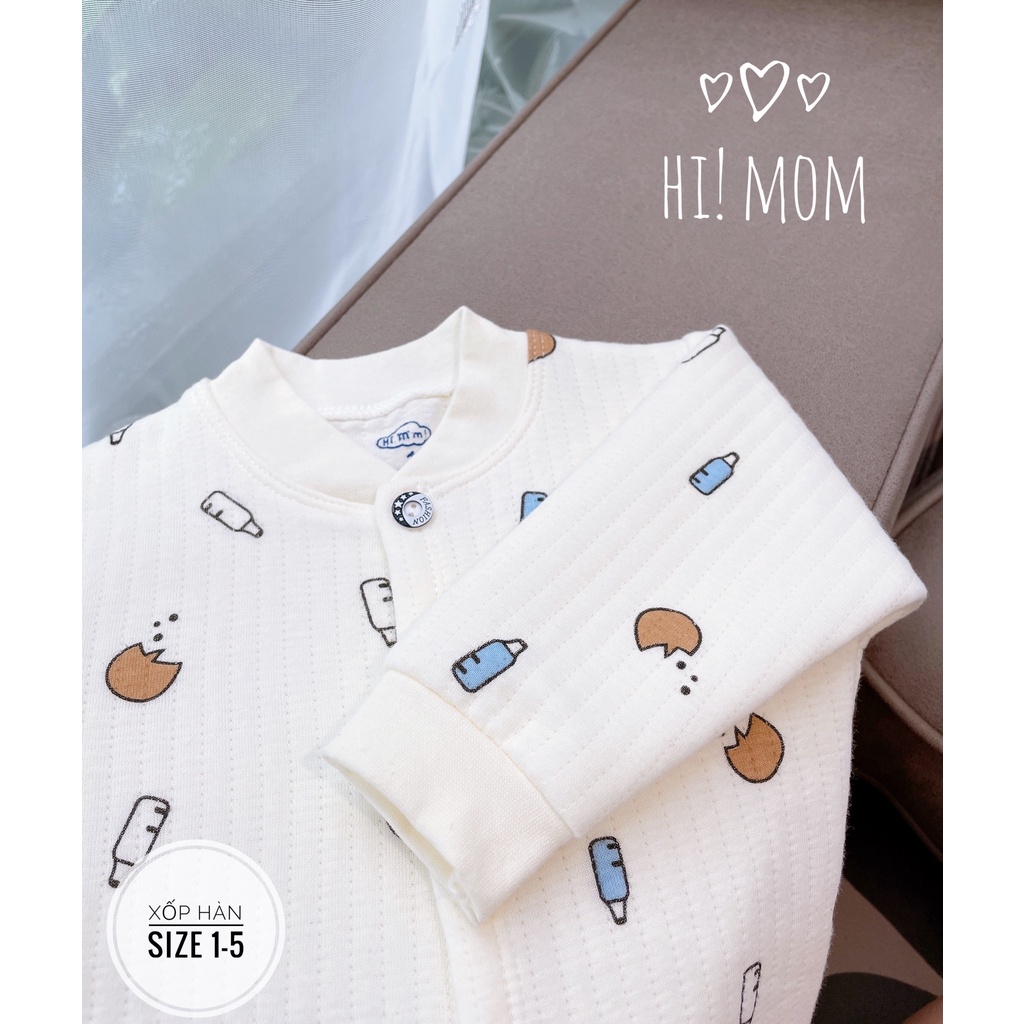 [ 4-14kg] Bộ xốp cao cấp Hi'mom xuất Hàn cho bé cực đáng yêu (cận chất)