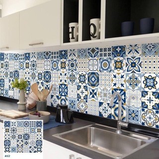 Decal gạch bông dán bếp - Decal dán tường - Tấm dài 3m - Citydecor