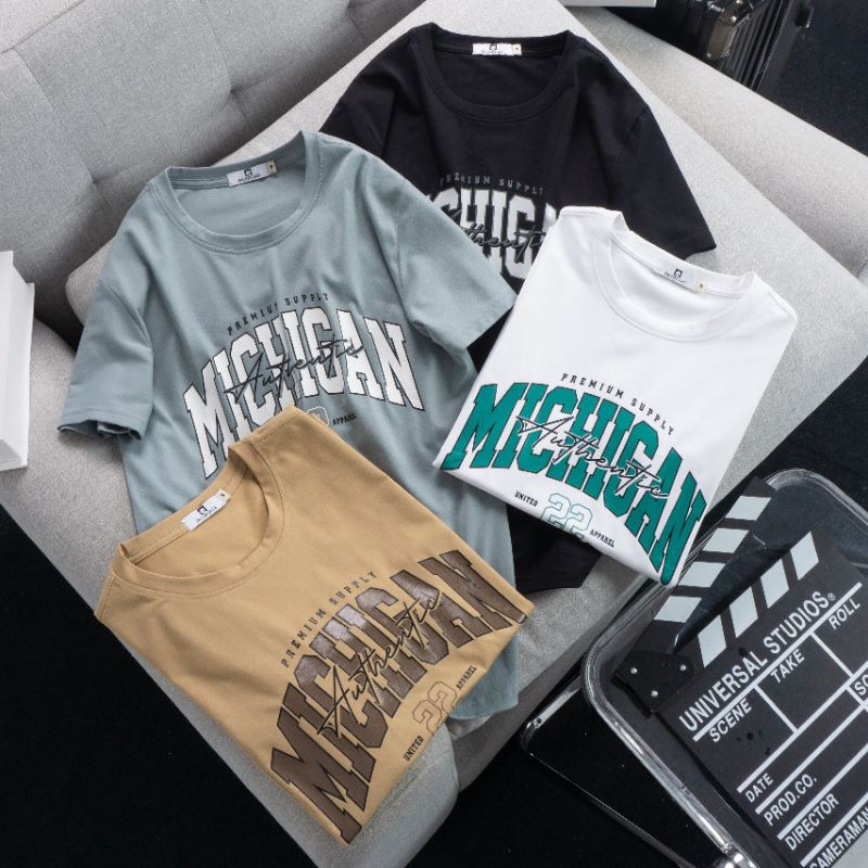 Áo thun nam michican mới