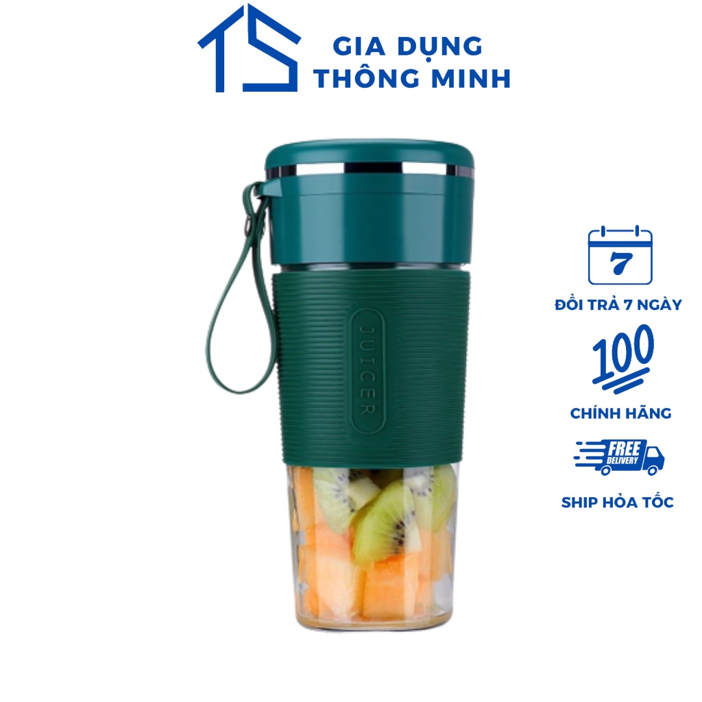 Máy xay sinh tố cầm tay mini đa năng Jiashi Lưỡi 3000mah - Chính Hãng