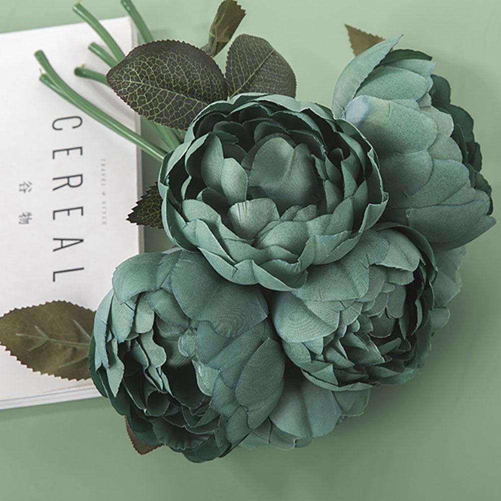 KUNHEV Artifcial  Flower Party Supplies Home Decoration Bridal Bouquet Silk Greenery Leaves