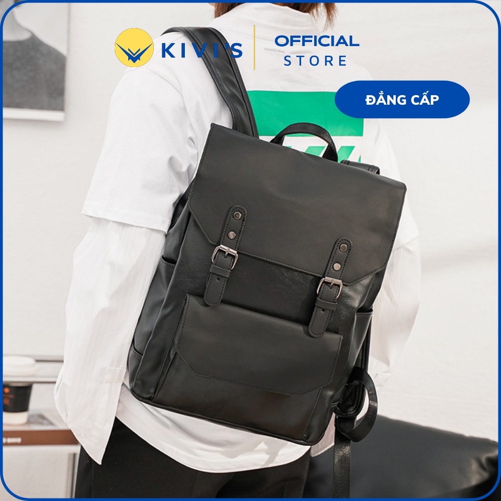 Balo Da Nam Thiết Kế Tinh Xảo Cao Cấp Siêu Lớn Phong Cách Sang Trọng Cỡ Đại KIVI'S