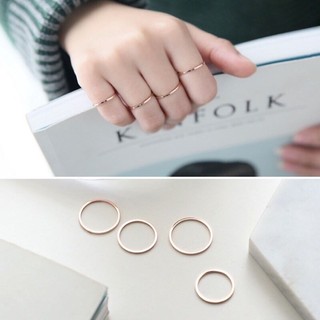Nhẫn trơn nữ mảnh Hàn Quốc BTS xinh hợp thời trang- M&D Corner