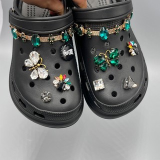 Blingbling chain-gắn dép sandal cross dép sục, dép cá sấu-aa83