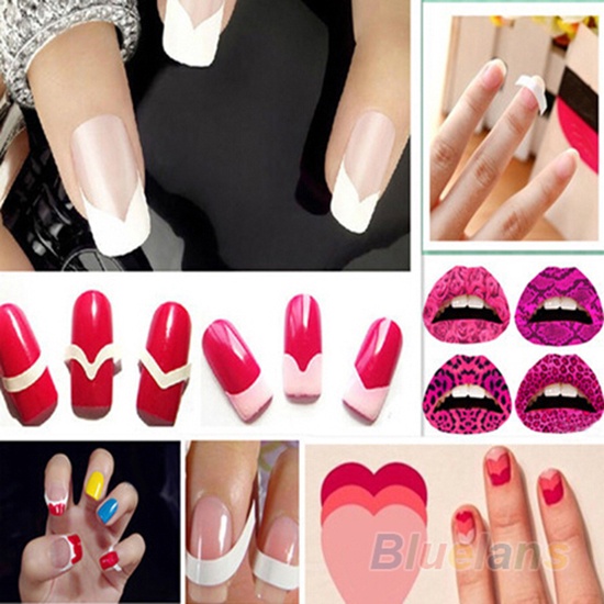 Tờ 48 Miếng Dán 18 Phong Cách Pháp Hỗ Trợ Làm Móng Nghệ Thuật