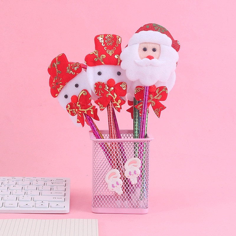 Qùa tặng giáng sinh bút bi bông noel cho học sinh