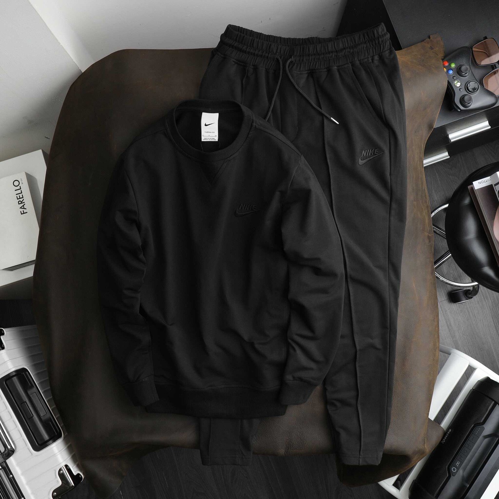 Bộ Nỉ Da Cá Thu Đông Xuất Dư form unisex , Set bộ đồ đông nam nữ bigsize 100kg - ivanbigisze