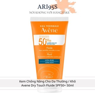 Kem chống nắng avene dry touch fluide spf50+ 50ml dành cho da thường / khô