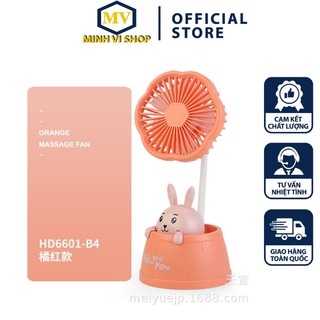 Quạt mini để bàn làm việc hình con thỏ đáng yêu- quạt bàn con thỏ