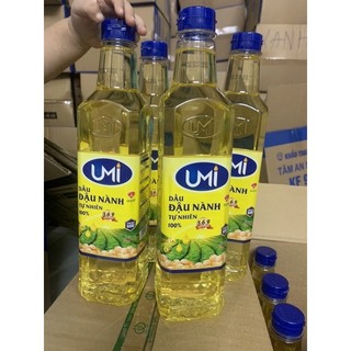chai dầu ăn đậu nành 100% Umi an toàn cho sức khoẻ và tim mạch (chai 900 ml) siêu ngon siêu rẻ cho mọi nhà