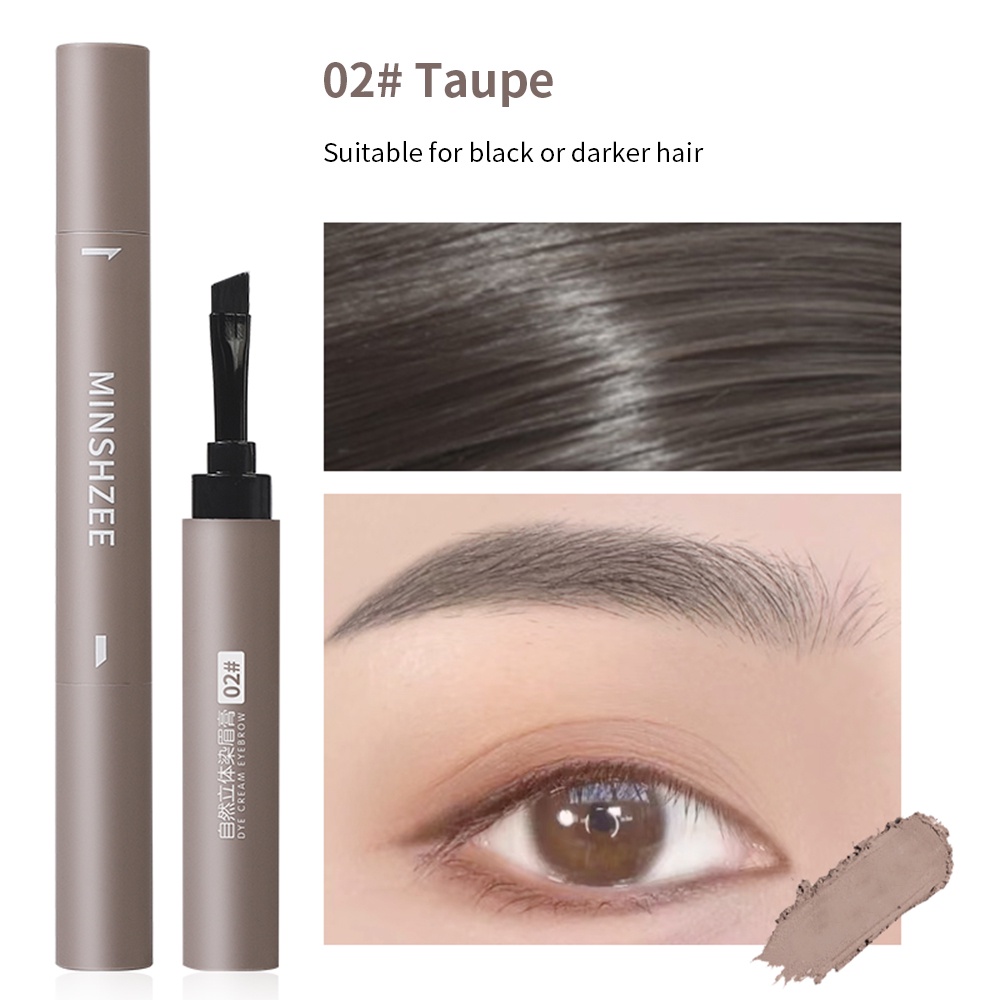 4 Colors Waterproof Eyebrow Pencil / Natural Lasting Non-smudge Brown Grey Eye Brow Pen Cosmetic