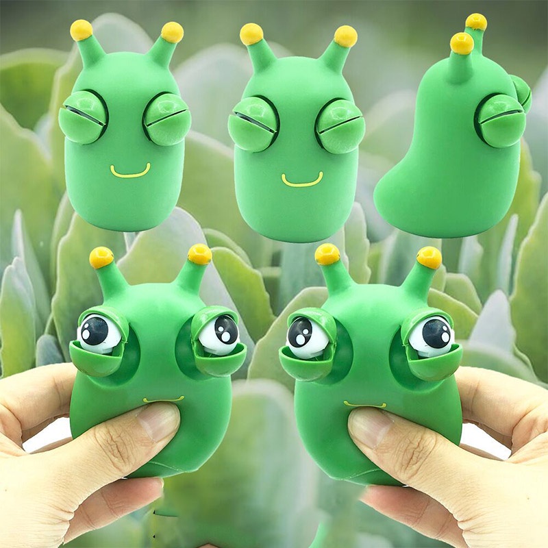 Đồ chơi nắn bóp đàn hồi IQ ANGEL giảm stress hình sâu bướm