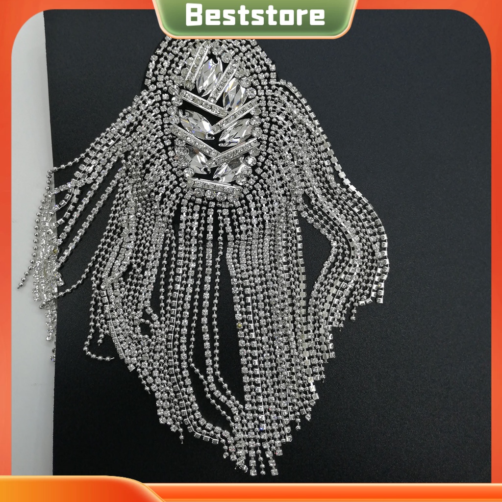 Trâm Cài Áo Tua Rua Đính Đá Sáng Bóng Thủ Công Trang Trí Quần Áo