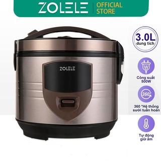 Nồi cơm điện ZOLELE ZB501 thông minh phù hợp cho gia đình 3-5 người 3L (lòng nồi 1.2L)