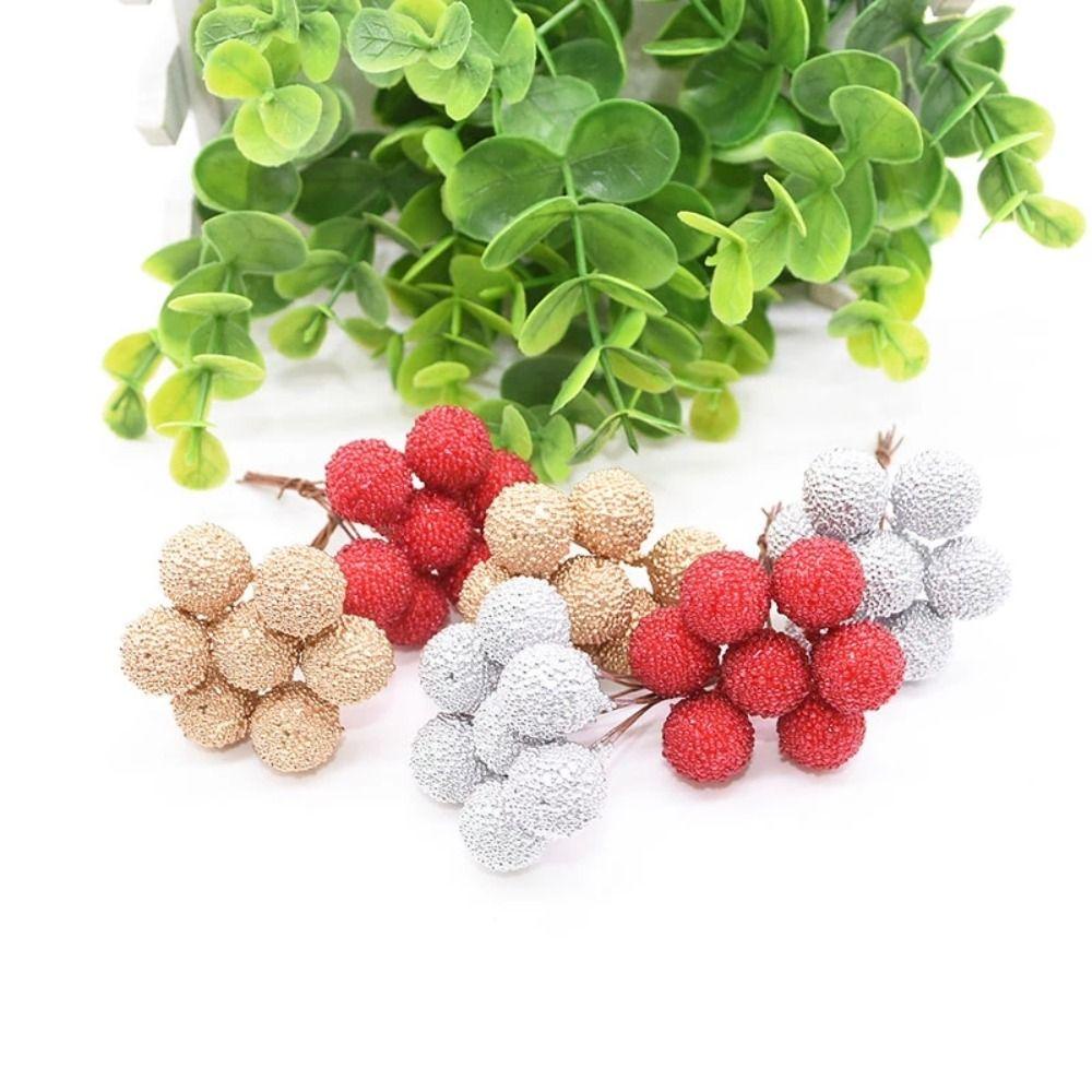 Bộ 40 Bông Hoa / Trái Cây Nhân Tạo Bằng Kính Dùng Trang Trí Tiệc Cưới DIY