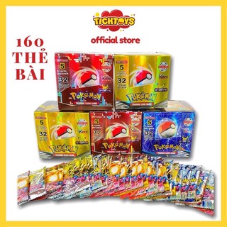 Hộp 32 túi thẻ bài pokemon vip túi 5 thẻ