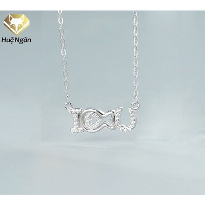 Dây chuyền bạc Ý 925 Huệ Ngân - I LOVE YOU PP1869