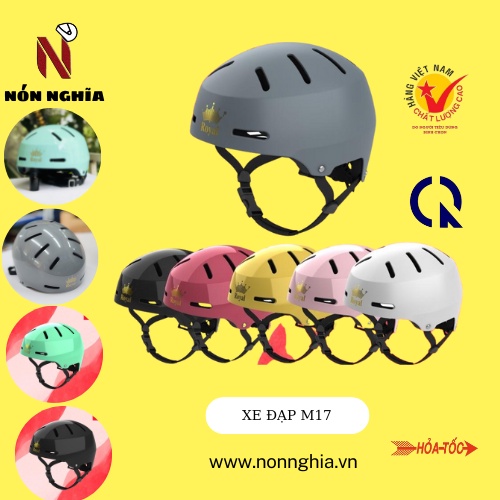 MŨ BẢO HIỂM XE ĐẠP ROYAL M17/ NÓN THỂ THAO GỌN , NHẸ, DÀNH CHO CẢ NAM VÀ NỮ