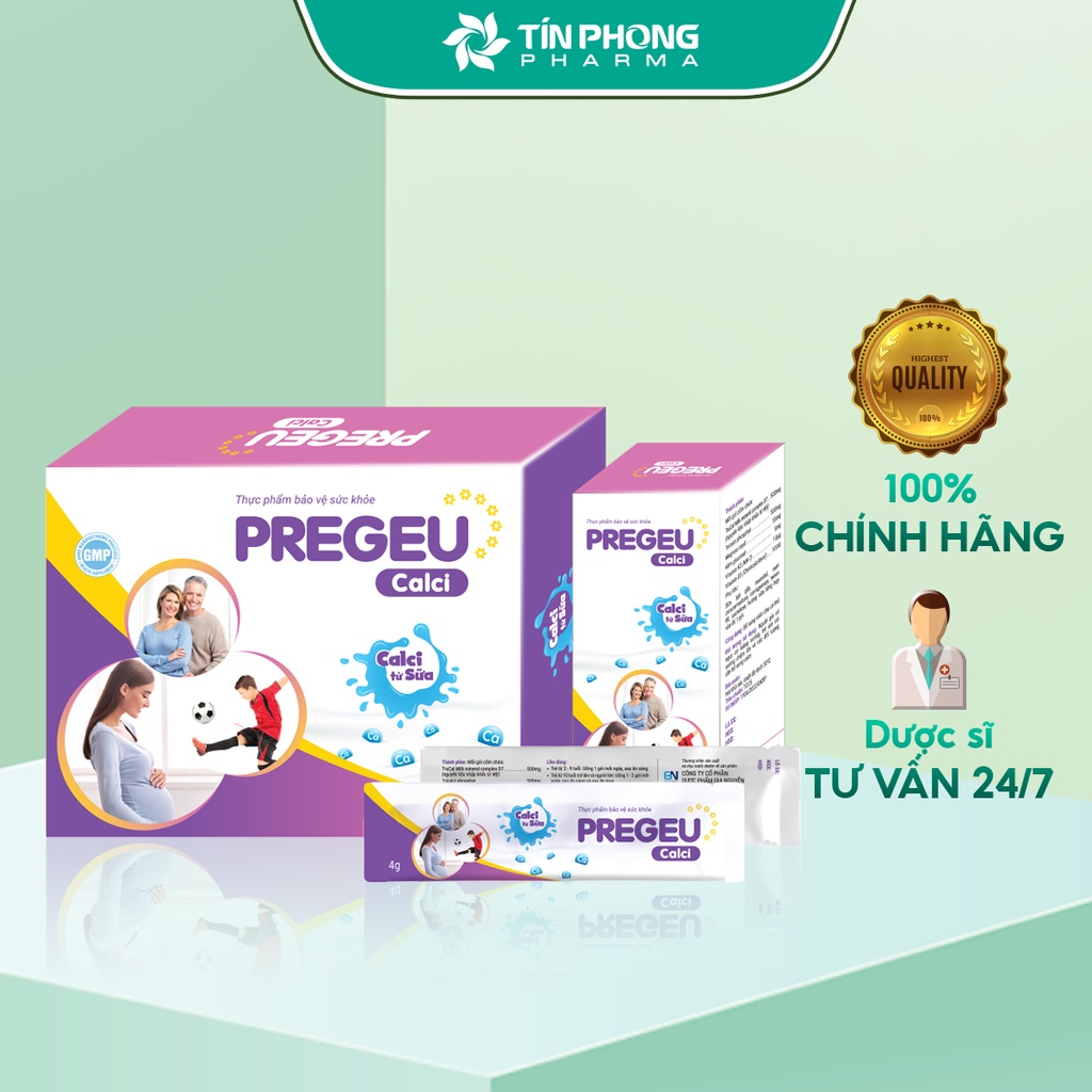 PREGEU CALCI – Calci Từ Sữa Bổ Sung Canxi, Phát Triển Chiều Cao Tối Ưu, Xương Răng Chắc Khỏe Cho Cả Gia Đình TTP049