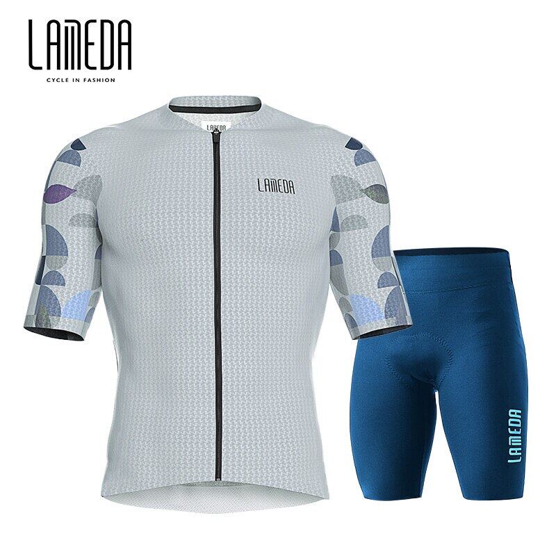 Lameda Bộ Quần Áo Đua Xe Đạp Leo Núi Tay Ngắn Nhanh Khô Thời Trang Mùa Hè Cho Nam Giới