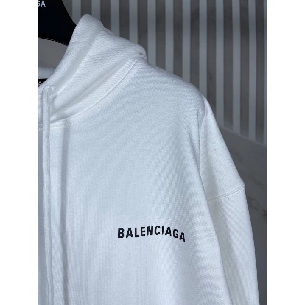 Áo Hoodie In Chữ Balenciaga Cổ Điển Thời Trang Cho Cặp Đôi