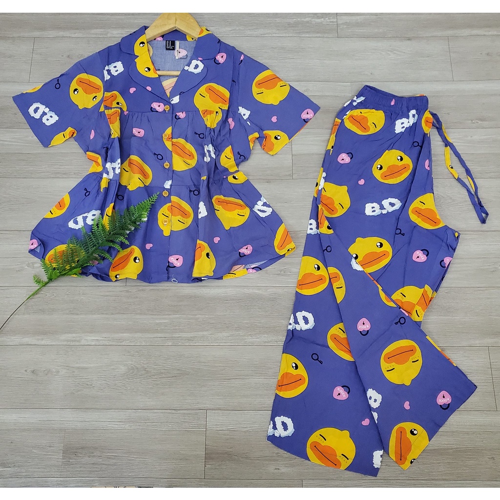 (Bán sỉ) Bộ Tole/Lanh Pijama Babydoll quần 8 tấc (size 40-68kg)