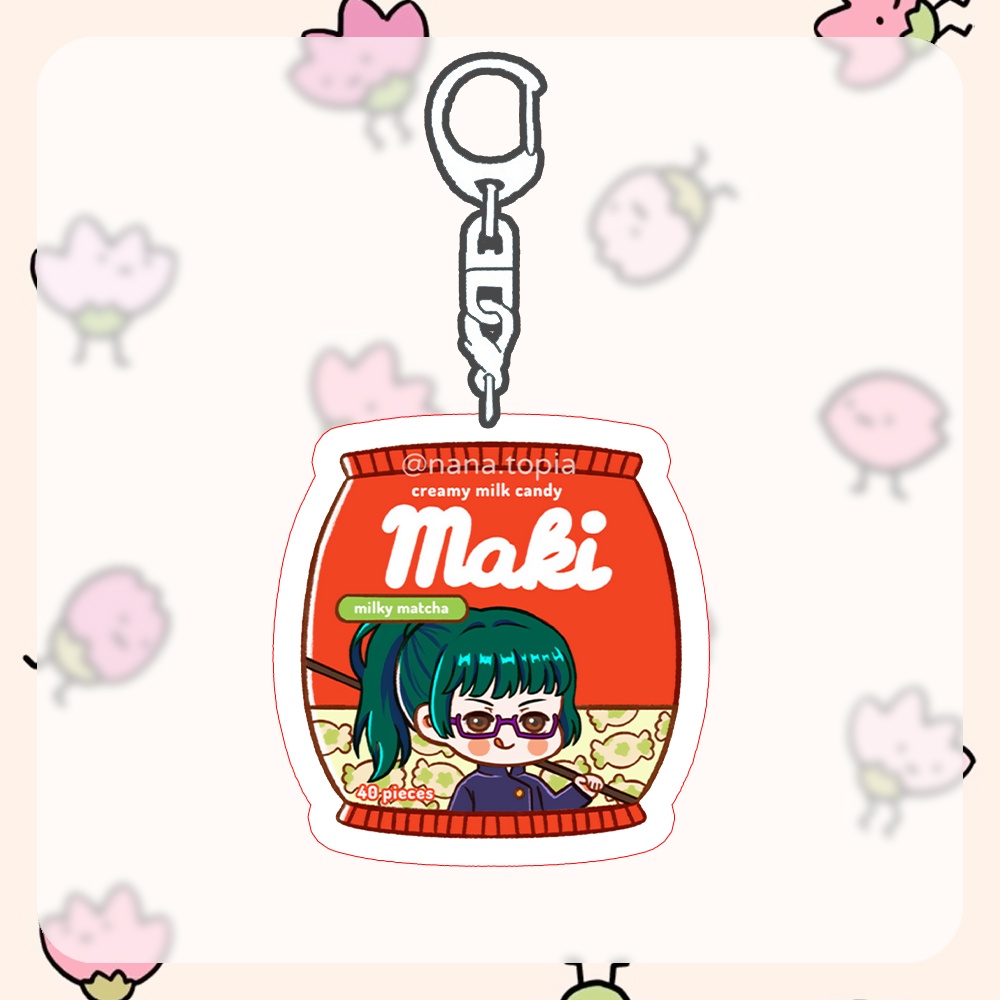 Móc khóa JUJUTSU KAISEN Chú Thuật Hồi Chiến ver HỘP THỰC PHẨM anime chibi xinh xắn