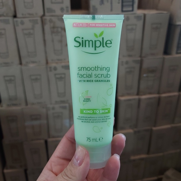 Tẩy Da Chết Simple Kind To Skin Smoothing Facial Scrub 75ml | BigBuy360 - bigbuy360.vn