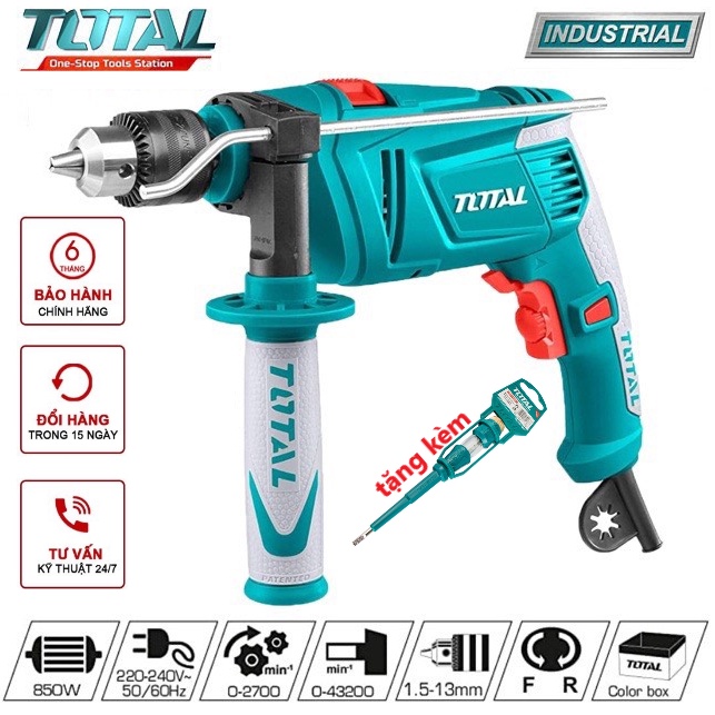 Máy khoan động lực cầm tay TOTAL TG109136E 850W 13mm