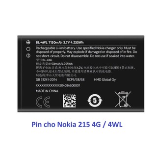 Pin cho điện thoại nokia 215 4g / 4wl