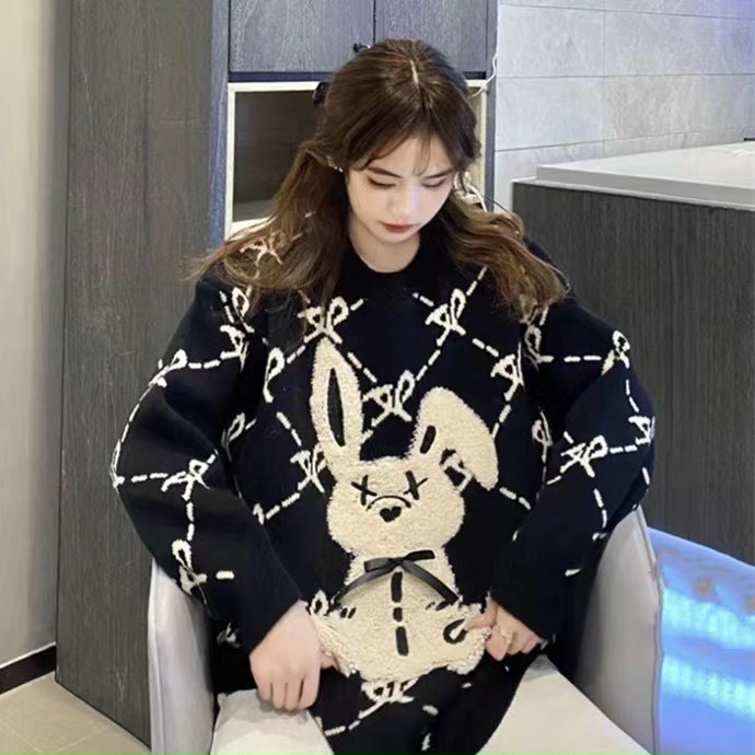 Áo len thỏ xù cute, hàng QCCC