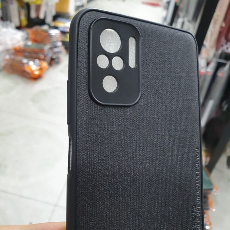 Ốp lưng Xiaomi Redmi note 10 4G/Poco M5S dẻo viền lưng vải có bảo vệ camera