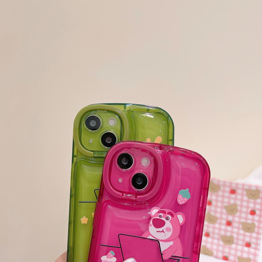 Ốp Điện Thoại Cho IPhone 14promax 14 13promax 13 12 11 Ốp Bảo Vệ Ống Kính Máy Ảnh Hình Gấu Và Buzz Lightyear