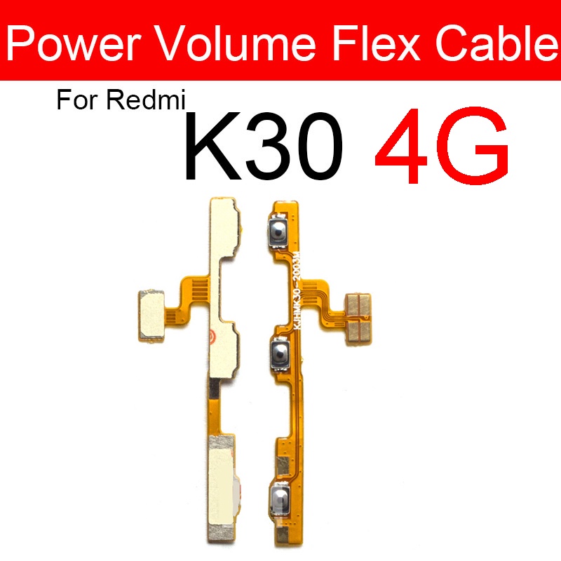 Cáp Flex Nút Âm Lượng Thay Thế Chuyên Dụng Cho Xiaomi Redmi K20 K30 K40 K50 Pro K30i K30s K30 Ultra K40 Redmi