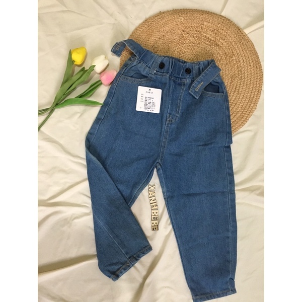 [XẢ HÀNG]Quần bò thụng TT04 dáng baggy dễ thương cho bé gái cực thoải mái đáng yêu [HÀNG XUẤT HÀN]